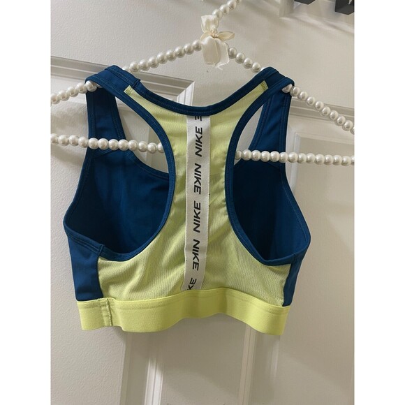 Nike Logo Dri-FIT Racerback Mid-Impact Medium Support XS Sports Bra CJ0796 - Picture 4 of 5